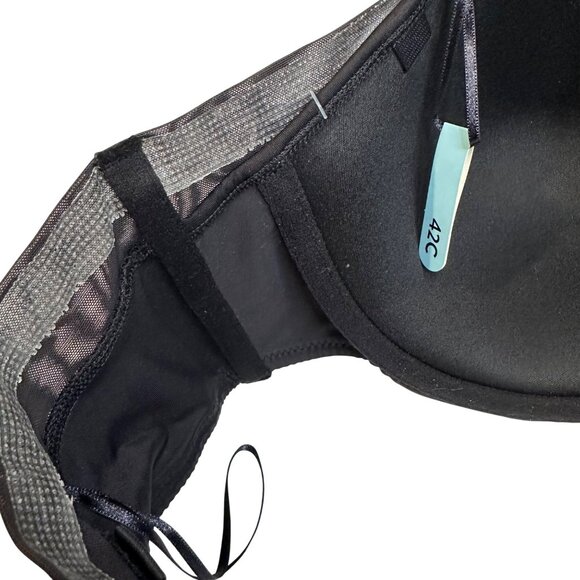 NWT Bali Womens Smoothing Strapless Bra 8-Way 42C Hidden Underwire Black No-Slip - Picture 7 of 12